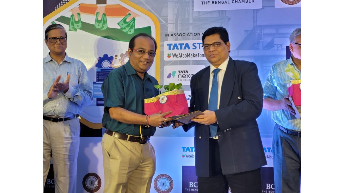 Felicitation Mr. Kaushik Basu, Manufacturing & MSME Committee Member, The BCC&I