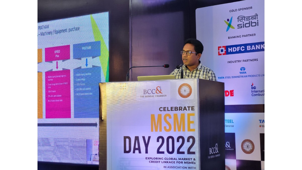 Presentation of SIDBI’s Schemes for MSMEs by Mr. Chiranjit Mandal, Assistant General Manager, Small Industries Development Bank of India (SIDBI)