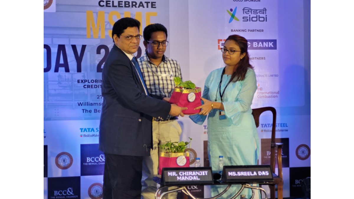 Felicitation Ms. Sreela Das, Senior Manager, MSME Department, Canara Bank